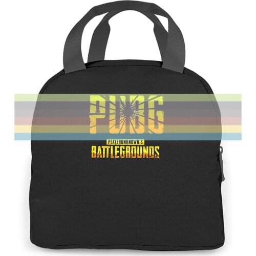 TPS 3D Shooter Game Playerunknowns Battlegrounds PUBG Winner Winner Chicken Dinner women men Portable insulated lunch bag