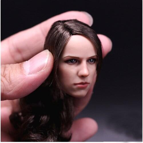 [wamami] 1:6 Scale Fa Toys Female Woman Head Sculpt Planted Wig Hair For 12" Female Body