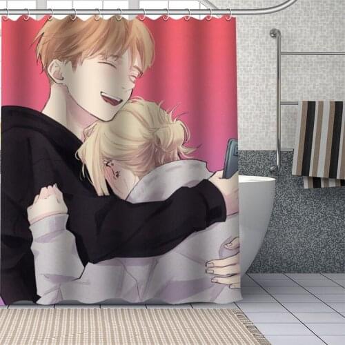 Custom Annie Anime Leonhardt Shower Curtain With Plastic Hooks Modern Fabric Bath Curtains Home Decor Curtains Custom Your image