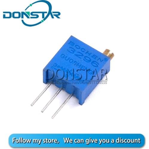 10PCS 3296 3296W 50 100 200 500 103 ohm 1K 2K 5K 10K 20K 50K 100K 200K 500K 1M ohm 100R 200R 500R Trimpot Trimmer Potentiometer