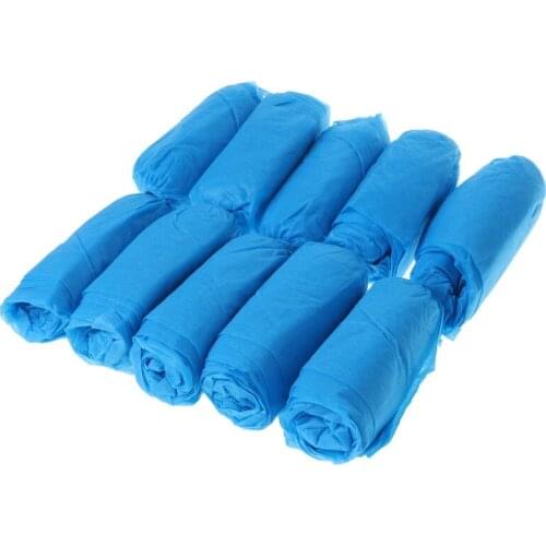 YYSD 100 Pcs Disposable Shoe Covers Indoor Cleaning Floor Non-Woven Fabric Overshoes
