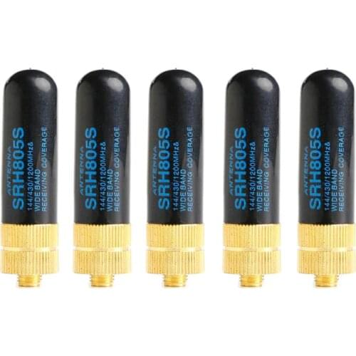 5pcs Baofeng Walkie Talkie Diamond SRH805S VHF UHF SMA-F Short Antenna for Baofeng UV-5R BF-888S UV-82 GT-3 H777 Two-way Radio