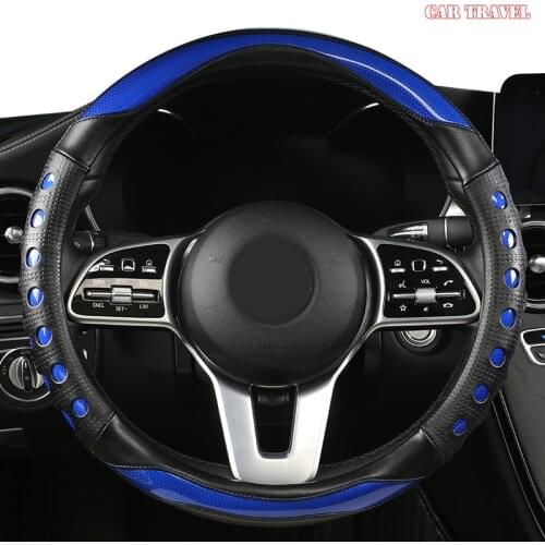 CAR TRAVEL Microfiber Leather Car Steering Wheel Cover For Jeep Renegade Wrangler jk tj Grand Cherokee Compass Patriot