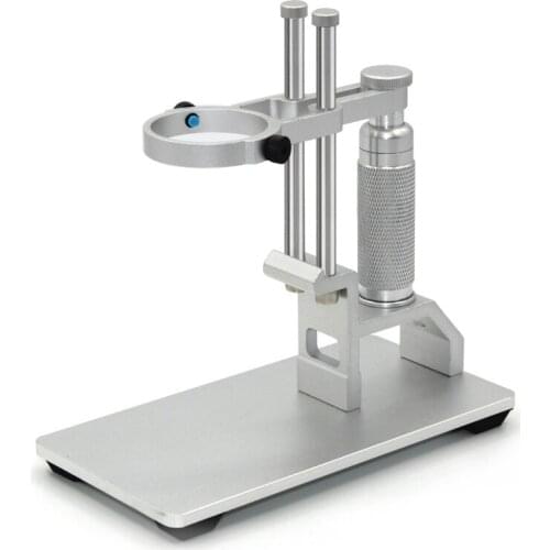 Digital microscope fine-tuning lifting Aluminum alloy bracket inner diameter 42mm widened base Repair workbench