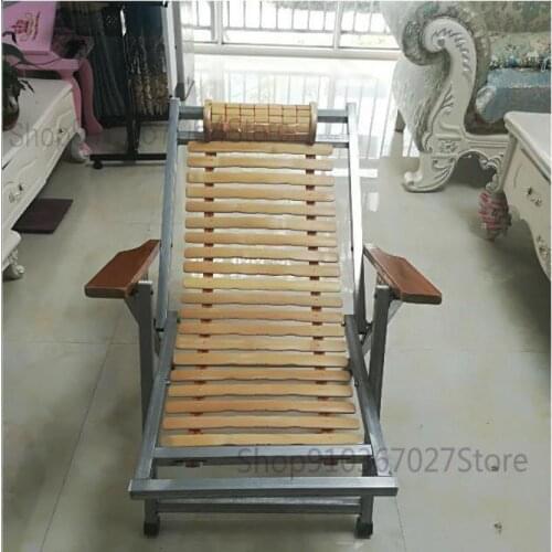 Solid Wood Bamboo Lounge Chair Lunch Break Office Nap Folding Chair Beach Chair Leisure Chair