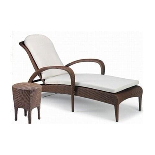 Hot sale SG-12010C Elegant black rattan deck chair furniture