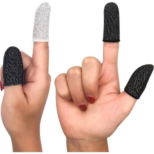Gaming Finger Sleeve Breathable Fingertips For Games Anti-Sweat Touch Screen Finger Cots Cover Sensitive Mobile Touch
