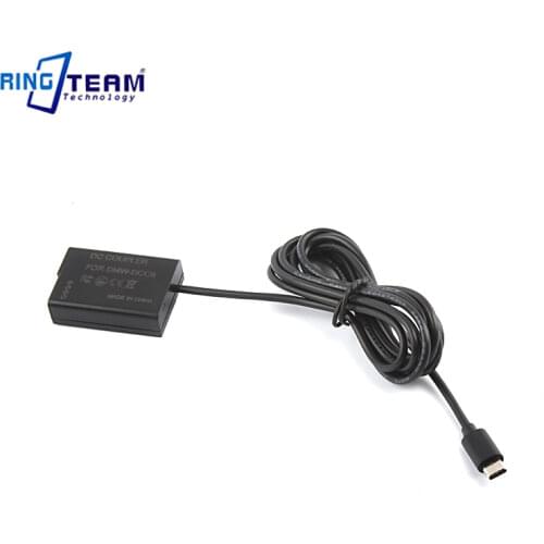 Type C Cable to DMW-BLD10 Dummy Battery DMW-DCC9 DC Coupler for DMC GX1 GF2 G3 G3K G3R Digital Cameras