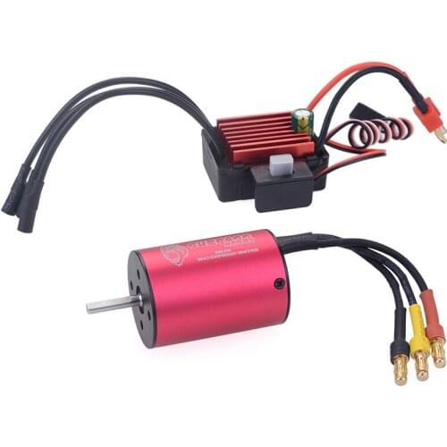 SURPASS HOBBY 2838 4400KV Combo Brushless Motor 2S 3S Sensorless Waterproof 35A ESC For 1/14 1/16 RC Off-road Car