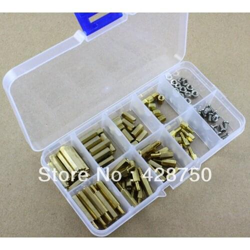 M3 Brass Spacer Standoff / Screw / Nut Assortment Kit