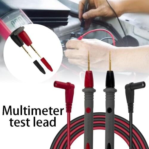 PT1008 20A 1000V Silicone Rubber Multimeter Test Lead Flame Retardant Metal Plated Probe Wire #20