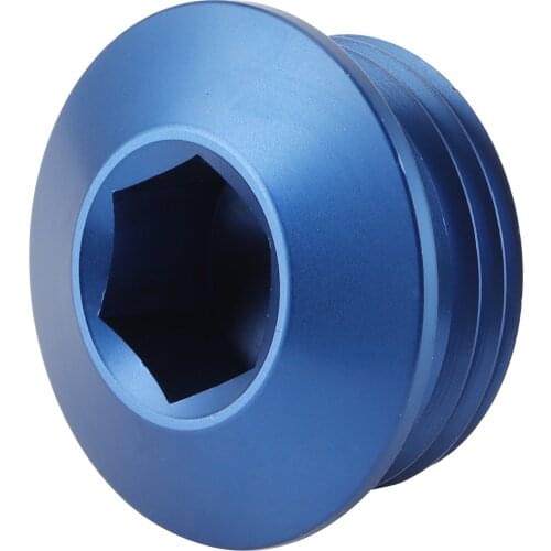 Heated oil pan oil heater Hex Head ‑12AN Male ORB Block Off Plug Fitting with O‑ Ring CNC Aluminium Blue Car Accessories