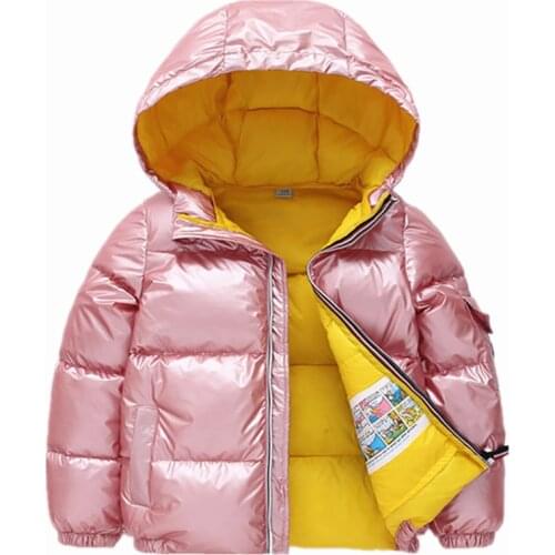 2021 New Fashion Children Jacket Outerwear Boy and Girl Autumn Warm Down Hooded Coat Teenage Parka Kids Winter Jacket