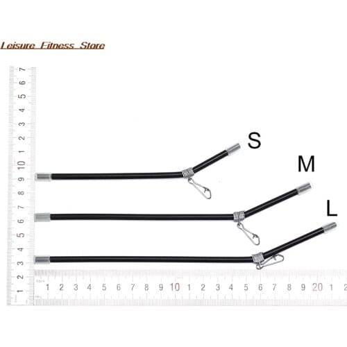 Plastic Black L Shape Fishing Balance Connector Pin Fish Supply Gear Plastic Swivel Accessory 3Sizes