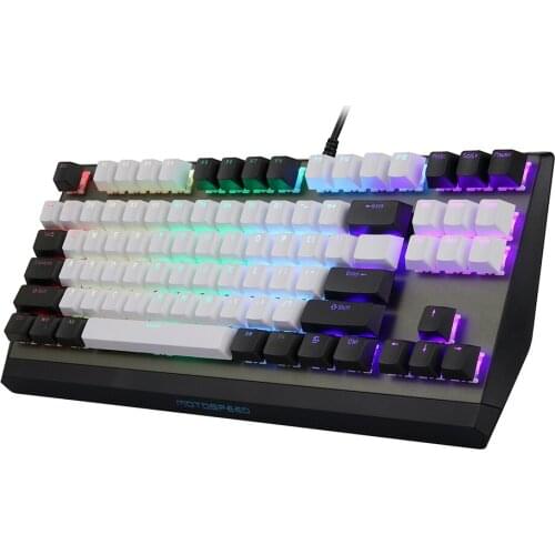 Motospeed CK73 Wired Mechanical Keyboard 87 Keys RGB Gaming Keyboard Ergonomic Keyboard with PBT Keycap Gateron Red Switches