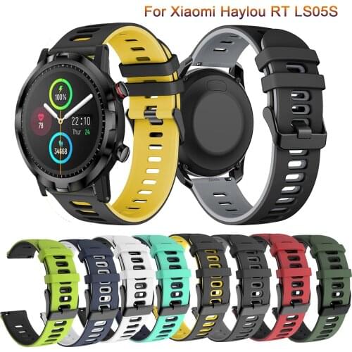 22mm Watchband For Xiaomi Haylou RT LS05S Strap Silicone Sport bracelet For Realme Watch S Smart Wristband Accessories Correa