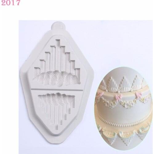 Texture Border Lace Mold Fondant Cake Decorating Tools Fondant Mold Chocolate Gumpaste Design Mold SM-072