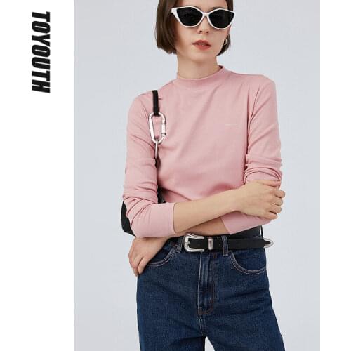 Женские трикотажные футболки Toyouth China At AliExpress