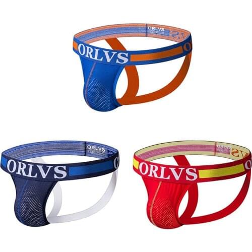 Men Sexy G-Strings Thong Underwear Mesh Soft Men Jockstraps Hombre Jockstrap Penise Bag Breathable Thin Men Underwear