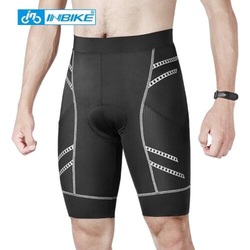 INBIKE 2020 Pro Cycling Shorts Thickened Gel Pad MTB Bicycle Shorts Road Bike Shorts Summer Breathable Reflective Tights For Men