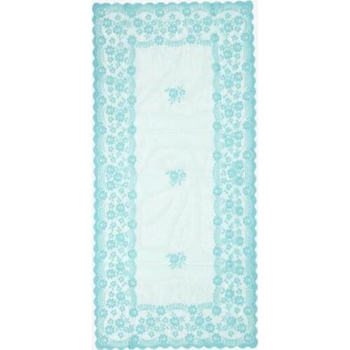 Knitting Board Pattern Runner Delicate Turquoise