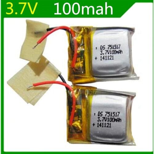 3.7V 100mAh Spare Battery for RC Cheerson CX-10 Quadcopter 6X3U LI-PO Lipo battery 3.7V 1 PCS