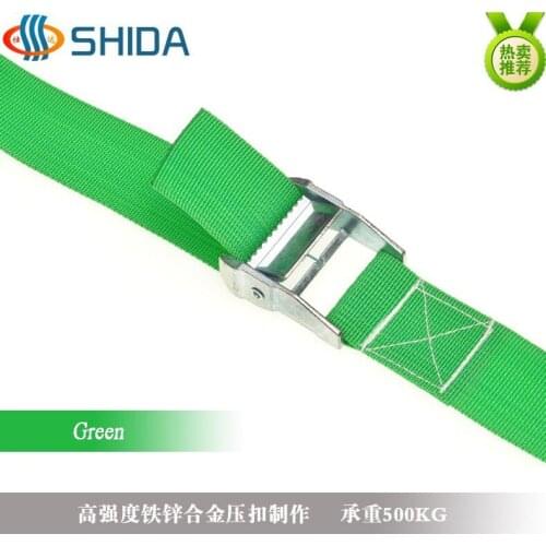 1 PCS 2" Inches 5cm * 4.5M Ratchet Metal Cam Buckle Tie Down Luggage Load Strap Cargo Lashing Polypropylene Webbing Strap