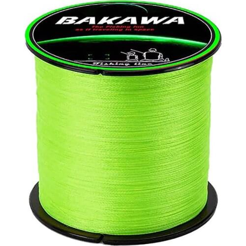 4 Braid Fishing line 300M 1000M 100M 4 Strands Smooth Multifilament Fishing Wire Carp Fishing 10-80lb BAKAWA