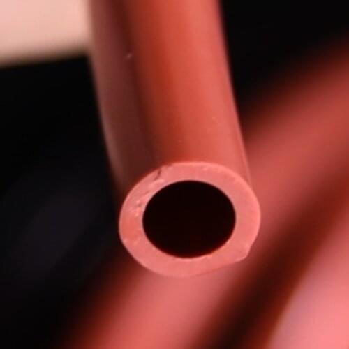 5meters RED Silicone rubber tube 3x5 4x6 5x8 6x10 7X10 8X12 mm pipe Hose