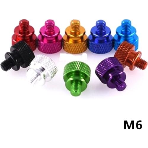 5PCS M6 Colorful Aluminum Alloy Screws Set Screw Bolt for Drone Computer Graphics Card