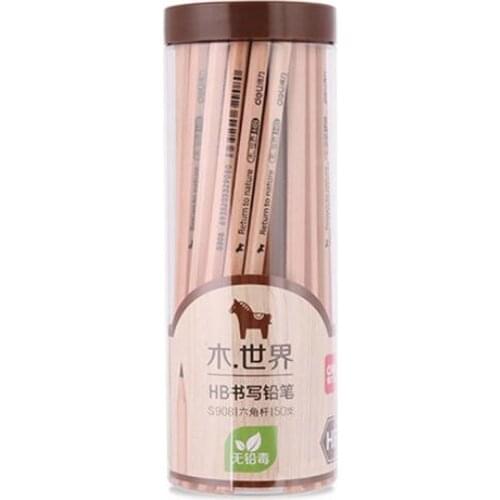 Lot 50pcs S908 HB Quality Standard Wood Pencil Standard Pencils For Deli Delistar School Supplies Children Kids