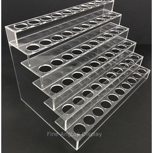 6 layer retail shop display acrylic contact lenses bottle rack jewelry cosmetic lipstick organizer shelf