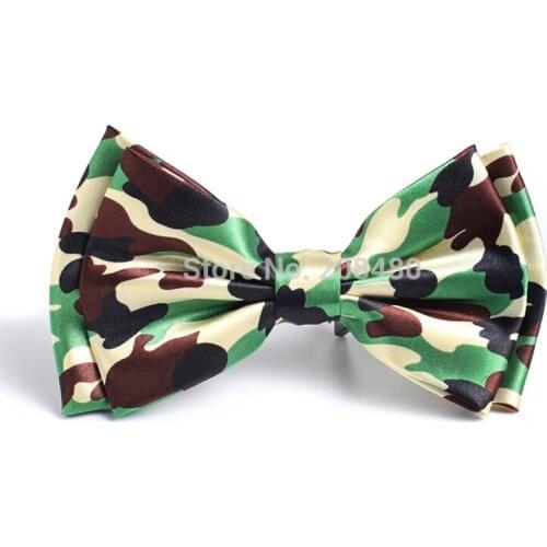 Shiny Bow tie for Men Mens Unisex Army Camouflage Tuxedo Formal Dress Bowtie Gift Brand Designer 2020 New Cravat Butterfly Knot