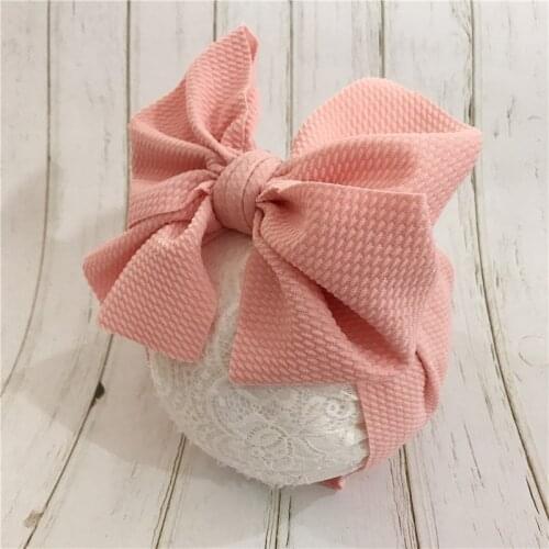 Baby Headband Elastic Candy Solid Color Head Wrap Newborn Head bands Bowknot Bows kids Baby Girl Hair accessories