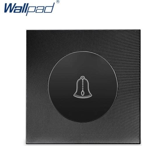 Hot Sale 1 Gang Doorbell Switch Rocker Reset Wall Light Switch For All Lamp Aluminum Metal Panel
