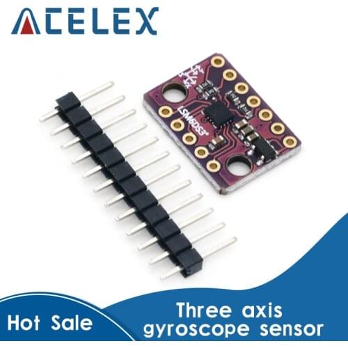 GY-LSM6DS3 Accelerometer Gyro Embedded Digital Temperature Sensor Board SPI IIC I2C Interface Breakout Module LSM6DS3