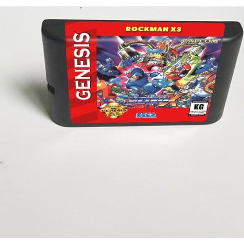 Rockman X3 - 16 Bit MD Game Card for Sega Megadrive Genesis Video Game Console Cartridge