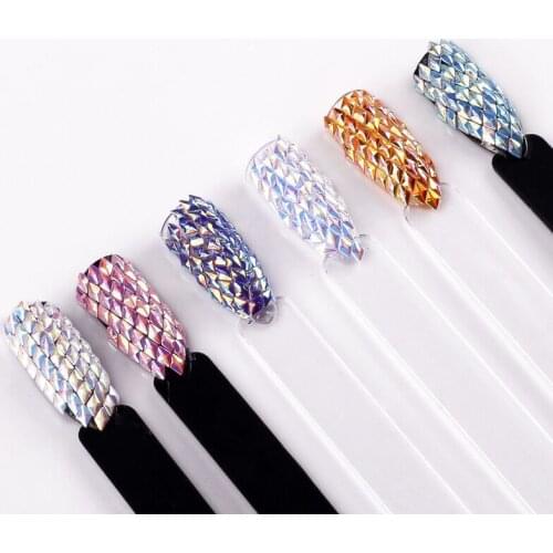 1 Pc Mixed Color Star Shape Artificial Crystal Nail Art Decoration Chameleon Stone Nail Rhinestone Nail Accesorios Charms JY14