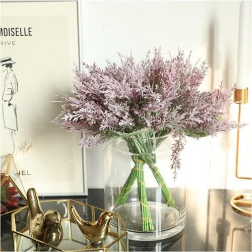 Artificial Cypress Leaves Branch for Christmas Decoration Home Wedding Decor DIY Crafts Fake Leaves Centros De Mesa Para Boda