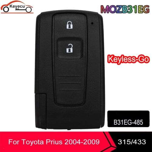 KEYECU Smart 2 button Remote Key fob ASK 433MHz for Toyota Prius 2004-2009 FCC ID: B31EG-485 MOZB31EG / M0ZB31EG