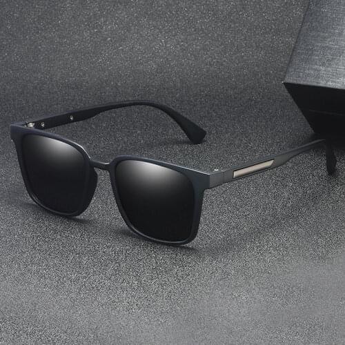 2020 Classic Square Men Polarized Sunglasses UV400 High Quality Black Shades Glasses For Driving Wholesale Brand Design Eyewear