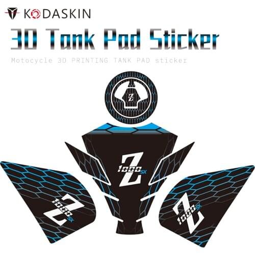 KODASKIN Motor 3D Printing Gas Cap Sticker Fuel Tank Pad Protection Decal for KAWASAKI Z1000SX accessories