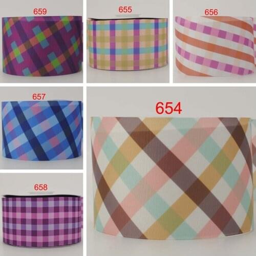 NEW 50 yards 3" 75mm lattice & wave pattern ribbon printed grosgrain ribbon free shipping