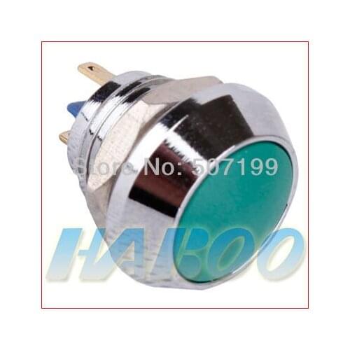 1pcs shipping free metal push button switch 1NO momentary with high quanlity waterproof IP65 switch