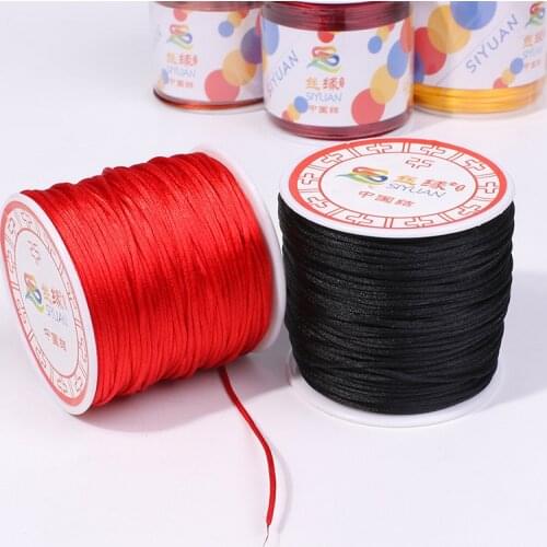 55Meters/roll Diameter 1.5mm Nylon Cords Beading Stretch Thread/String/Rope for Necklace Bracelet DIY Jewelry Making Findings