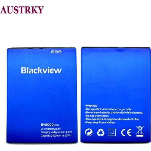 New 2400mAh BV2000 Battery For Blackview BV2000 V2000S Mobile Phone In stock Tracking code