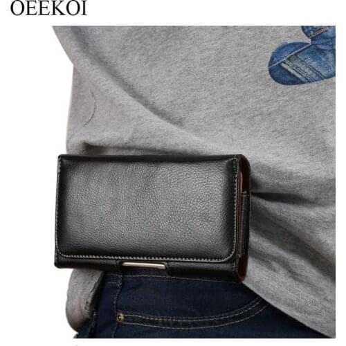 OEEKOI Genuine Leather Belt Clip Pouch Cover Case for Vertex Impress Aqua/Vira/Sunset/Astra/Pluto/Rosso/Zeon/Disco/Nero/Event