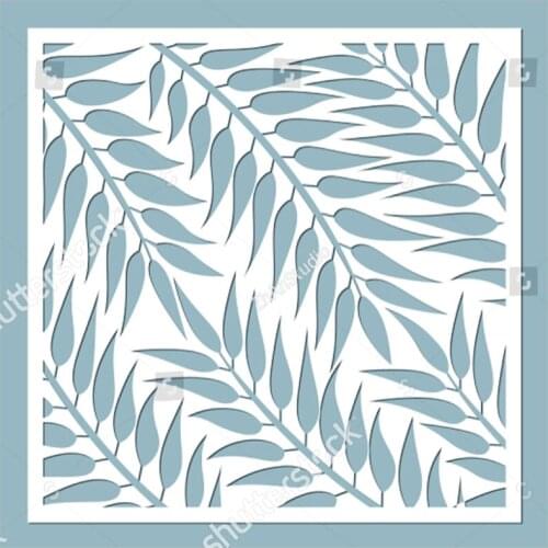 120x120mm Leaves Wicker Background Board Metal Cutting Dies Square Stencil for DIY Craft Scrapbooking Cards Decorative