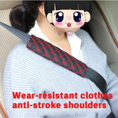2PCS Car Safety Belt Protect Shoulder Vehicle Seat Belt Cushion Carmera Backpack Strap for Kids Adults Car Truck SUV Shoulderpad