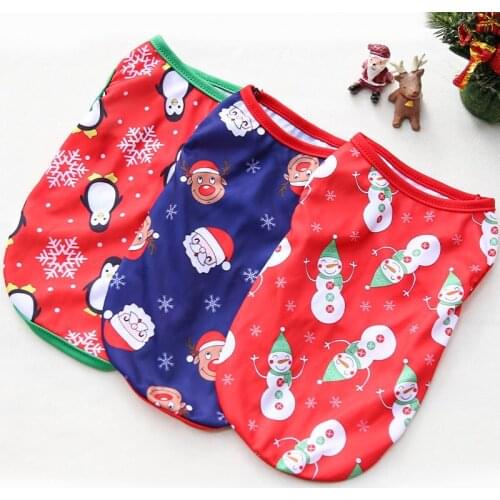 Christmas Pet Clothing for Cats Super Cute Chihuahua Dog Vest Christmas Dog Clothes for Small Dogs Pet Products Sphinx Cat Vest